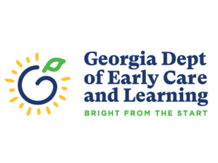 Georgia Department of Early Care and Learning Logo. Tagline: Bright From The Start