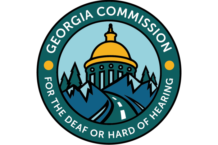Georgia Commission for the Deaf and Hard of Hearing capitol logo